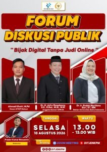 Forum Diskusi Ajak Masyarakat Bijak Digital dan Jauhi Judi Online